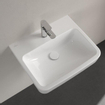 Villeroy & Boch O.novo lavabo - dessous meulé 55x46cm - 1 trou de robinet blanc SW448369