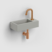 Clou Flush 3 lavabo WC 36x18cm avec trou de robinet à droite gris mat céramique SW795722