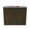 Mondiaz JOYA-DLUX Meuble de salle de bains - 50cm - couleur Shadow - Lavabo FAYE position Gauche 1 trou de robinet couleur Sombra. SW1425170