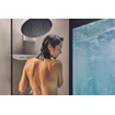 Hansgrohe Fixfit Porter 500 raccord mural avec tablette avec porte-douche gauche 50.2x8.2cm mat blanc SW358902