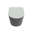 MONDIAZ LAVIE WC suspendu - 36x53cm - sans bride - Greey (gris) - softclose - quick-release - abattant WC - Dark grey (gris) SW1208672