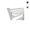 Sanicare Handdoekbeugel - 50cm - design radiator - wit SW1204264
