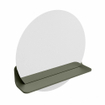 Mondiaz SPOT Miroir de salle de bains - rond 50cm - tablette de miroir - couleur Army SW1235484