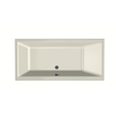 Xenz Kristal Ligbad - 160x75x48 - afvoer Midden - acryl - pergamon SW378401