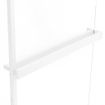 Fortifura Galeria handdoekrek voor inloopdouche - wandmontage / klemt op het glas - 140cm - inkortbaar - mat wit SW1212786