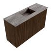 Mondiaz JOYA-DLUX Meuble de salle de bains 70cm - couleur Walnut - Vasque FAYE position Milieu 1 trou de robinet couleur Oza. SW1424557