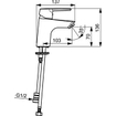 Hansa Hansapolo wastafelkraan m. vaste uitloop 10.3cm met handdouche chroom SW94172