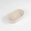 FugaFlow Eccelente Pietra Waskom - 52x31x12cm - ovaal - keramiek - beige SW1468930