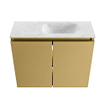 MONDIAZ TURE-DLUX Meuble toilette - 60cm - Oro - EDEN - vasque Opalo - position droite - sans trou de robinet SW1104417