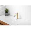 Fortifura Calvi Slim Wastafelkraan - 17.4cm - opbouw - Geborsteld Messing PVD (Goud) OUTLETSTORE STORE43513