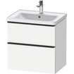 Duravit D-neo Meuble sous vasque 63.4x45.2x62.5cm 2 tiroirs Blanc mat SW640762