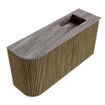 Mondiaz JOYA-DLUX 81.6cm meuble de salle de bains - arrondi gauche couleur Dusk - Vasque FAYE position Droite 1 trou de robinet couleur Oza. SW1426006