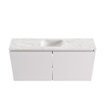 MONDIAZ TURE-DLUX Meuble de toilette - 100cm - Cale - EDEN - lavabo Ostra - position milieu - 1 trou de robinet SW1104745
