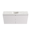 MONDIAZ TURE-DLUX Meuble toilette - 100cm - Cale - EDEN - vasque Ostra - position centrale - 1 trou de robinet SW1104745