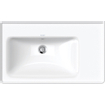 Duravit d-neo lavabo avec wonderglass 80x48x17cm 1 trou pour robinetterie rectangle céramique blanc SW640407