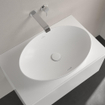 Villeroy & Boch Loop & Friends Vasque à poser - 620 x 420 x 120 stone white mat (blanc) CeramicPlus - avec trop-plein SW644101