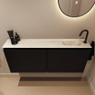 MONDIAZ TURE-DLUX Meuble toilette - 120cm - Urban - EDEN - vasque Ostra - position droite - 1 trou de robinet SW1104708