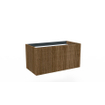 Arcqua Ridge Meuble sous lavabo - 90x45.5x45cm - 1 tiroir - push to open - mdf plaqué - chêne café SW909458