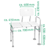 Ridder Sam bad-transferbank verstelbaar wit SW720484