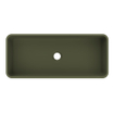 Arcqua Case vasque à poser - 60x26cm - Rectangulaire - Marbre coulé Mat vert SW909485