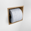 Mondiaz EASY Porte-rouleau de papier toilette - CUBE 166 - 16x8.6x16cm - solid surface - Oro SW1026193