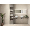 Baldocer Cerámica Stoneland Ivory Wattle décor carreau mural 30x90 rect. SW1153401