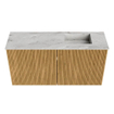 Mondiaz JOYA-DLUX Meuble de salle de bains 80cm - couleur Oak - Vasque FAYE position Droite Sans trou de robinet couleur Glace SW1421973