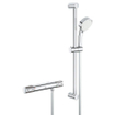GROHE Grohtherm mitigeur de douche thermostatique apparent avec barre de douche et douchette chromé SW679591