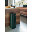 Brabantia Touch Bin Poubelle - 30 litres - seau intérieur en plastique - pine green SW1117319