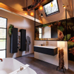 ENSEMBLE DE MEUBLE DE SALLE DE BAIN MONDIAZ ERIN - 120cm - Urban - 1 tiroir - lavabo à droite - 1 trou de robinet - Talc SW696585