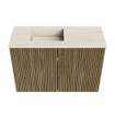 Mondiaz JOYA-DLUX Meuble de salle de bains 60cm - couleur Dusk - Vasque FAYE position Gauche 1 trou de robinet couleur Meli. SW1425818