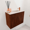 Mondiaz JOYA-DLUX 50cm toiletmeubel - kleur Ruby - Wastafel FAYE positie Rechts 1 kraangat kleur Meli. SW1425343