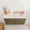 Mondiaz JOYA-DLUX 60cm toiletmeubel - kleur Dusk - Wastafel FAYE positie Rechts 1 kraangat kleur Nata. SW1425888