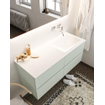 Mondiaz VICA ensemble de meuble de salle de bain - 120cm - meuble sous-vasque gris - 4 tiroirs - lavabo cloud droite - sans trou de robinet - miroir LED - version XL 60cm de haut SW1098192