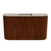 Mondiaz JOYA-DLUX 73.2cm toiletmeubel - ronding links en rechts kleur Ruby - Wastafel FAYE positie Midden Zonder kraangat kleur Arena. SW1425331