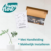 FugaFlow Eccelente Press Bedieningsplaat - bedieningspaneel voor Geberit UP320 inbouwreservoir - dualflush - rechthoekige knoppen - metaal goud geborsteld SW1123654