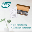FugaFlow Eccelente Press Bedieningsplaat - bedieningspaneel voor Geberit UP320 inbouwreservoir - dualflush - rechthoekige knoppen - metaal wit mat SW1123662