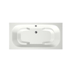 Xenz Tanga Duobad - 180x90x51 - afvoer Midden - acryl - wit mat SW103392