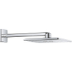 GROHE Grohterm SmartControl Ensemble de douche pluie encastré - boîtes d'encastrement - boutons anthracite - douche de tête carrée - douchette barre - chromé SW1557700
