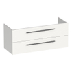 BRAUER Trust wastafelonderkast 120 excl. opbouwgrepen 2 softclose lades en 1 sifon uitsparing - mat wit SW1203934