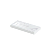 INK Pitch wastafel - 100x45x9cm - 1 wasbak links - 1 kraangat - drain keramiek Statuario glans SW693319