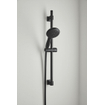 GROHE Vitalio Start 110 Ensemble barre de douche - 60cm - douchette ronde - 2 types de jet - flexible de douche lisse - noir mat SW1126516