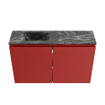 MONDIAZ TURE-DLUX Meuble WC 80 cm Fire. EDEN lavabo Lava position gauche. Sans trou de robinet. SW1103793