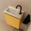 MONDIAZ TURE-DLUX Meuble toilette - 40cm - Ocher - EDEN - vasque Ostra - position gauche - 1 trou de robinet SW1104917