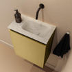 MONDIAZ TURE-DLUX Meuble toilette - 40cm - Oro - EDEN - vasque Opalo - position droite - sans trou de robinet SW1104450