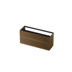 INK Wastafelonderkast - 140x45x65cm - 2 lades - push to open - horizontaal gefreesd - Eiken - Ash grey SW693531
