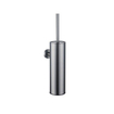 Fortifura Calvi Ensemble WC 5 pièces - porte-rouleau de papier toilette - porte-rouleau de réserve - porte-brosse de toilettes - patère pour serviette - poubelle à pédale - Gunmetal brossé PVD SW1478230