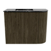 Mondiaz JOYA-DLUX 51.6cm toiletmeubel - ronding rechts kleur Shadow - Wastafel FAYE positie Links 1 kraangat kleur Lava. SW1422874