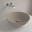 Villeroy & Boch Loop & Friends Opzetwastafel - 42 x 42 x 12 cm - Almond CeramicPlus - zonder overloop SW644136
