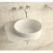 Ideavit SolidDual Lavabo à poser 49x43x15.5cm sans trous 1 vasque Solid Surface Blanc mat SW383190